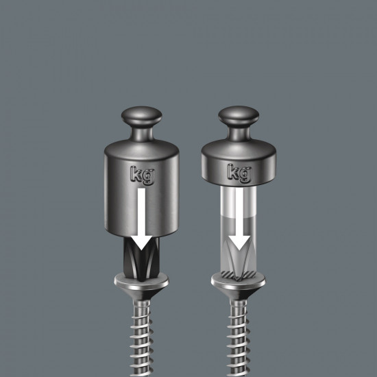 Wera 3355 kruiskop-schroevendraaier pozidriv, rvs, pz 2 x 100 mm