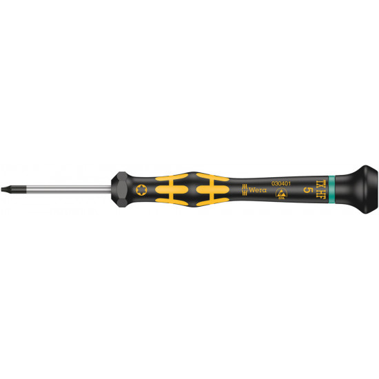 Wera 1567 torx® hf esd kraftform micro schroevendraaier met vasthoudfunctie, tx 5 x 40 mm