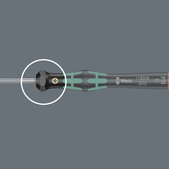 Wera 2054 kraftform micro binnenzeskant-schroevendraaier, 0.028" x 40 mm