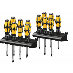 Wera big pack 900 schroevendraaierset kraftform wera: de schroefbeitel + houder, 13-delig