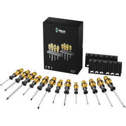 Wera big pack 900 schroevendraaierset kraftform wera: de schroefbeitel + houder, 13-delig