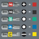 Wera 840/1 imp dc impaktor zeskant bits, 6 x 25 mm