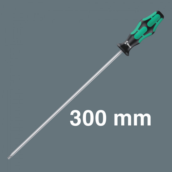 Wera 367/4 torx® hf kraftform plus schroevendraaierset met vasthoudfunctie met 300 mm lange klingen, 4-delig