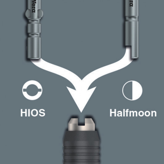 Wera serie 7400 esd kraftform draaimomentschroevendraaiers, met een af fabriek vast vooringestelde meetwaarde (0,1-1,0 nm) en snelwisselhouder, 7455 esd x 0,1 nm x 0,1-0,34 nm