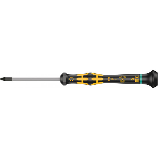 Wera 1567 torx® hf esd kraftform micro schroevendraaier met vasthoudfunctie, tx 9 x 60 mm