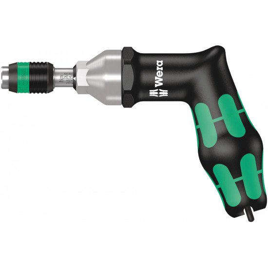 Wera serie 7400 kraftform pistoolgreep instelbare momentschroevendraaier (3,0 - 8,8 nm) met rapidaptor snelwisselhouder, 7443 x 4,0-8,8 nm