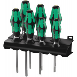 Wera 367/7 torx® hf kraftform plus schroevendraaierset met vasthoudfunctie + houder, 7-delig