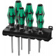 Wera 367/7 torx® hf kraftform plus schroevendraaierset met vasthoudfunctie + houder, 7-delig