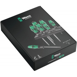 Wera 367/7 torx® hf kraftform plus schroevendraaierset met vasthoudfunctie + houder, 7-delig