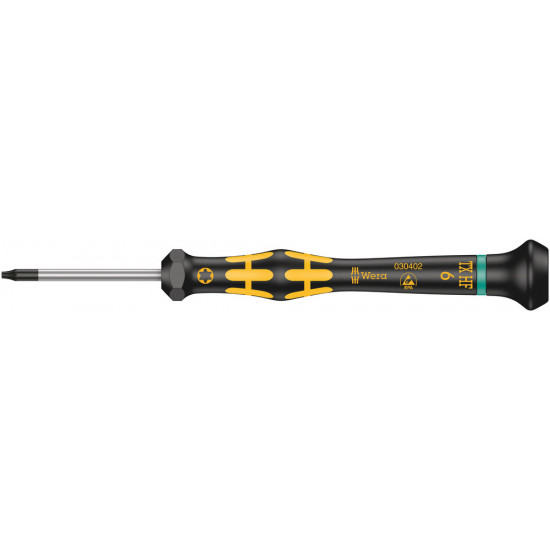 Wera 1567 torx® hf esd kraftform micro schroevendraaier met vasthoudfunctie, tx 6 x 40 mm