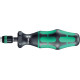 Wera serie 7400 kraftform draaimomentschroevendraaiers, met een af fabriek vast vooringestelde meetwaarde (0,1-1,5 nm) en rapidaptor snelwisselhouder, handgreepmaat 89 mm, 7452 x 0,9 nm x 0,9-1,5 nm