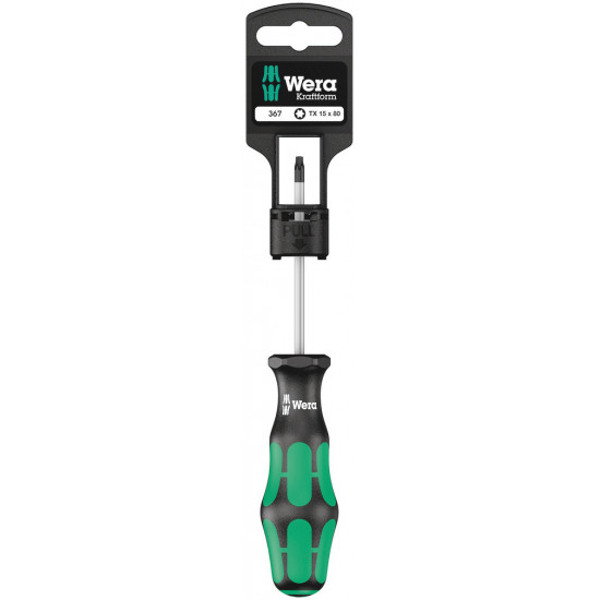 Wera 367 sb torx® schroevendraaier, tx 15 x 80 mm