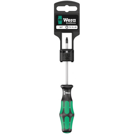 Wera 367 sb torx® schroevendraaier, tx 10 x 80 mm