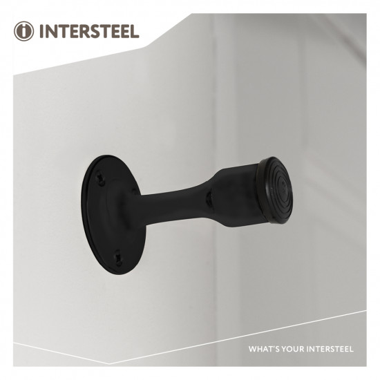 Intersteel DEURSTOP RECHT MODEL MAT ZWART