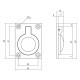 Intersteel LUIKRING RECHTHOEKIG 50 X 39 MM NIKKEL