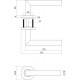 INTERSTEEL DEURBESLAG SET WC-SLOT 63/8MM RVS + DEURKRUK HOEK 90Â° RVS