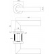 Intersteel DEURKRUK GIRONA OP ROZET MET 7 MM NOK RVS GEBORSTELD