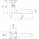 Intersteel DEURKRUK TON BASIC MET VIERKANT ROZET NIKKEL MAT/EBBENHOUT