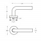 Intersteel DEURKRUK JUPITER OP ROZET RVS GEBORSTELD