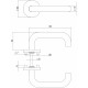 Intersteel DEURKRUK ROND OP ROZET RVS GEBORSTELD