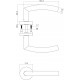 Intersteel DEURKRUK HALF ROND MET ROZET ø¸51X10,5 MM RVS GEBORSTELD