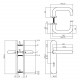 Intersteel DEURKRUK ROND OP OP SCHILD SLEUTELGAT 56 MM RVS GEBORSTELD