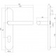 Intersteel DEURKRUK HOEK 90Â° OP OP SCHILD PROFIELCILINDERGAT 72 MM RV