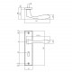 Intersteel DEURKRUK BANAAN MET SCHILD 181X41X7MM SLEUTELGAT 56MM MAT Z