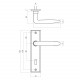 Intersteel DEURKRUK SOPHIE MET SCHILD 181X41X7MM SLEUTELGAT 56MM MAT Z