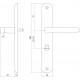 Intersteel DEURKRUK SATURNUS OP SCHILD TOILET-/BADKAMERSLUITING 63 MM