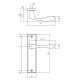 Intersteel DEURKRUK BANAAN MET SCHILD 181X41X7MM BLIND MESSING GETROMM