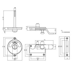 Intersteel WC-OVERSLAG MET BOCHT VRIJ/BEZET NIKKEL MAT