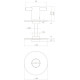 Intersteel ROZET MET TOILET-/BADKAMERSLUITING ø¸55X2 MM ZELFKLEVEND RV