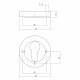 Intersteel ROZET MET PROFIELCILINDERGAT ROND ø¸52X10 MM WIT