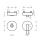 Intersteel ROZET TOILET-/BADKAMERSLUITING NOBILE ROND RVS GEBORSTELD 8