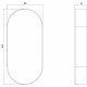 Intersteel ROZET OVAAL VERDEKT RVS GEBORSTELD 10 MM