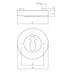 Intersteel ROZET MET SLEUTELGAT ROND CHROOM