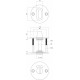 Intersteel ROZET TOILET-/BADKAMERSLUITING 2 MM DUN RVS/ZWART