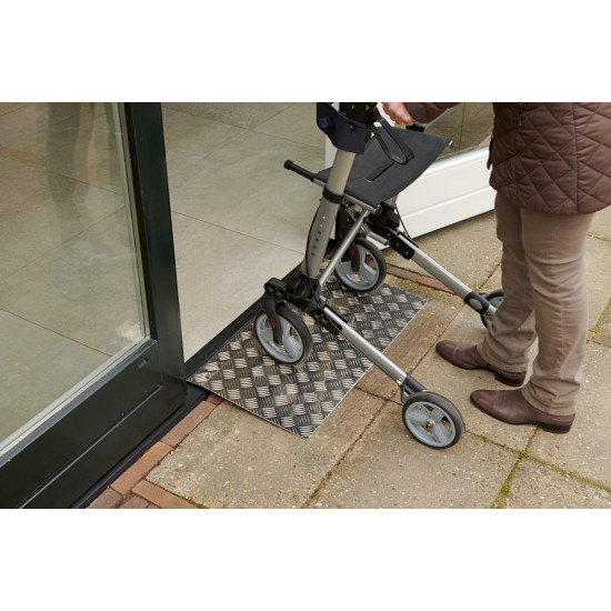 SECUCARE DREMPELHULP ALUMINIUM - TYPE 2 - BREEDTE 78CM - HOOGTE 4-7CM