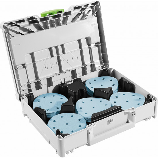 Festool schuurpapier granat systainer³ sys-stf d125 gr-set