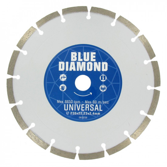 BLUE DIAMOND SIN UNI 125X22.2MM