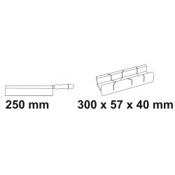 VERSTEKBAK 300X55X40+ZAAG 250