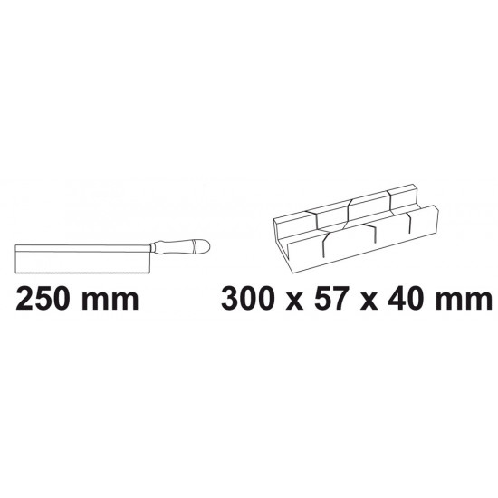 VERSTEKBAK 300X55X40+ZAAG 250