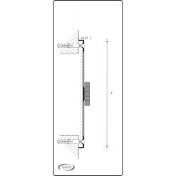 SCHUIFROOSTER 25X25WIT 3-2525W