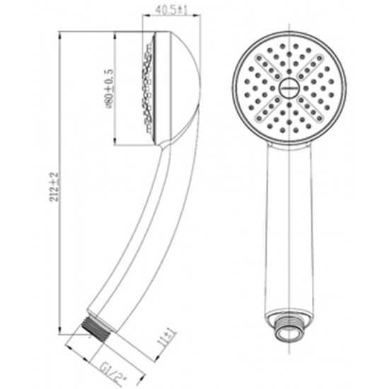 PLIEG HANDDOUCHE LUZON 3STND DIM8CM