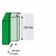 RAAMSLUITING DRUKKNOP/RECHTS/ALUMINIUM F1