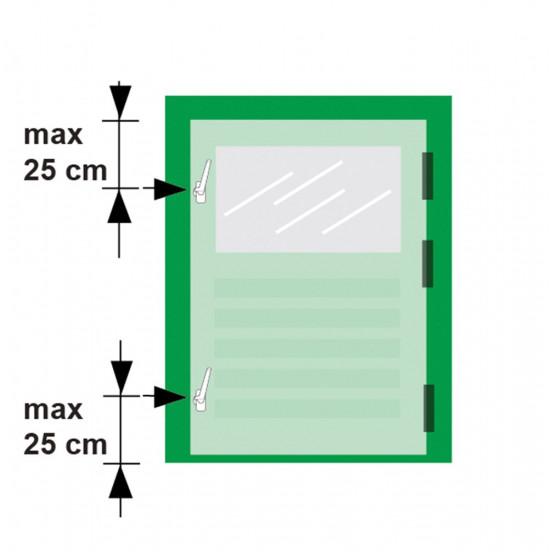 RAAMSLUITING/LINKS/ALUMINIUM F2