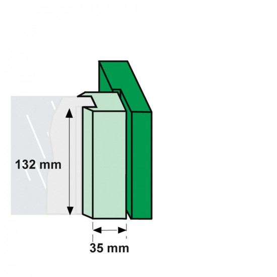 RAAMSLUITING/LINKS/ALUMINIUM F2