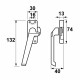 RAAMSLUITING/LINKS/ALUMINIUM F2