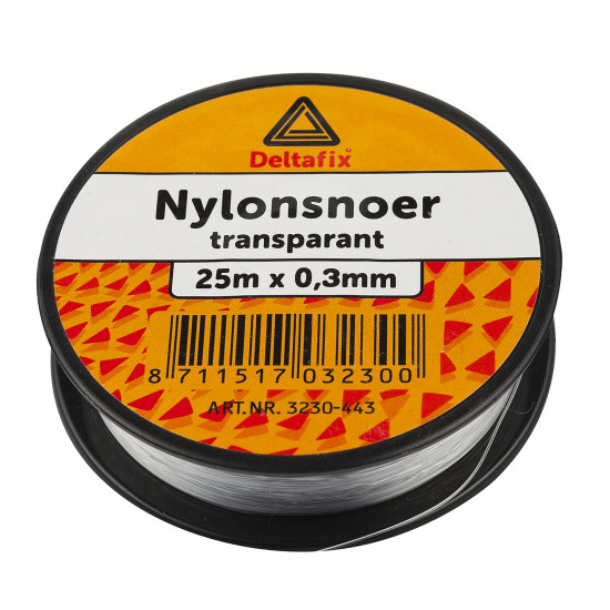 SNOER NYLON TRANSPARANT 25 M X 0.30